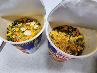 NISSIN 닛신 컵누들  4종 - 씨푸드오리지날, 씨푸드 스파이시, 씨푸드 커리, 씨푸드 XO소스 — 5점을 준 리뷰어가 2023년 2월 올린 사용 사진