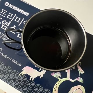 참앤들황토농원 국내산 흑염소를 정성스럽게 담은, 프리미엄 흑염소 진액 70ml x 30포 1박스 — 5점을 준 리뷰어가 2023년 1월 올린 사용 사진