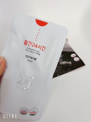 클린24시간 1BOX(5포) + 전용보틀(500ml) — 5점을 준 리뷰어가 2023년 1월 올린 사용 사진