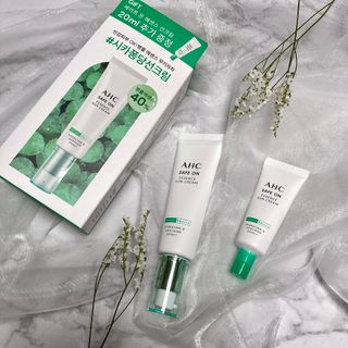 [AHC] 세이프온 에센스 선크림 올리브영 스페셜 증정 기획세트 — 5점을 준 리뷰어가 2022년 6월 올린 사용 사진