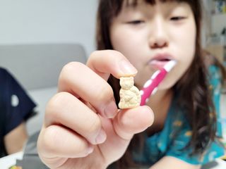 네이처스플러스 애니멀퍼레이드 면역 아연 (60정) — 5점을 준 리뷰어가 2022년 9월 올린 사용 사진