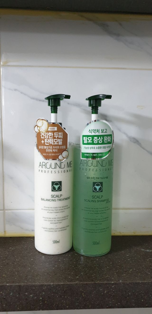 [어라운드 미] 탈모 증상 완화 스칼프 샴푸 + 두피 영양 공급 트리트먼트 리뷰 사진