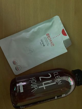 클린24시간 1BOX(5포) + 전용보틀(500ml) — 5점을 준 리뷰어가 2022년 8월 올린 사용 사진