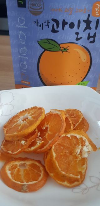 아비삭과일칩 5종 /딸기,사과,배,귤,무화과 5종 — 5점을 준 리뷰어가 2021년 4월 올린 사용 사진