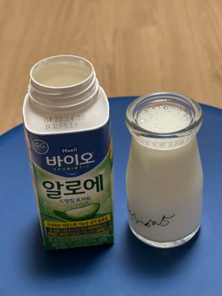 LIVE 매일바이오 알로에 드링킹 요거트 — 4점을 준 리뷰어가 2022년 4월 올린 사용 사진