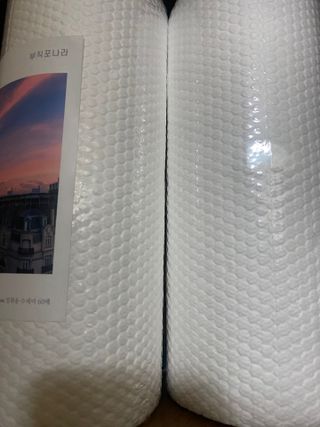 부직포나라 중금속유해물질ZERO 뜯어쓰는 주방 일회용수세미 60매 2매 — 5점을 준 리뷰어가 2022년 11월 올린 사용 사진