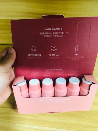 랩앤뷰티 메가 벨벳 콜라겐 12000 — 4점을 준 리뷰어가 2021년 5월 올린 사용 사진