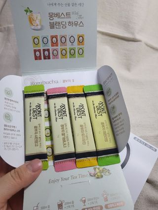 몽베스트 [MONTBEST] 500mL 20병 & 블랜딩 콤부차 달콤 4종 — 5점을 준 리뷰어가 2024년 12월 올린 사용 사진