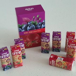 [롯데칠성] 야채듬뿍 더'진한 [롯데칠성] 야채는 이제 COLORFULL! 야채듬뿍  더 진한 레드 4개 +퍼플 4개 (총 8개) — 5점을 준 리뷰어가 2023년 6월 올린 사용 사진