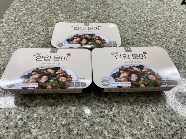 한입 문어 80g x  3팩 리뷰 사진