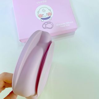 유비맘 캐릭터 실리콘 흡착 식판_색상 랜덤발송 — 5점을 준 리뷰어가 2021년 1월 올린 사용 사진