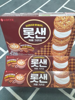 롯데제과 롯샌 카페크런치 — 5점을 준 리뷰어가 2021년 10월 올린 사용 사진
