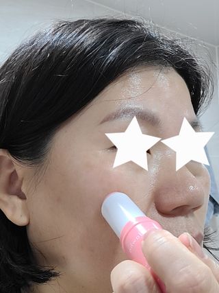 스킨큐어 산다화 카멜리아 안티 링클 멀티밤 — 5점을 준 리뷰어가 2023년 2월 올린 사용 사진