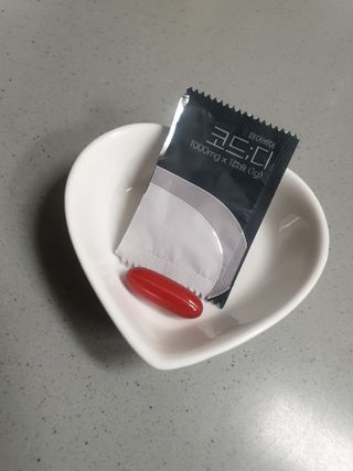 데어베어 [알쓰구원템] 숙취링거 성분을 담은 코드디 10개입 — 5점을 준 리뷰어가 2022년 4월 올린 사용 사진