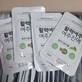 참유원 특허제조 활력 여주진액 여주즙 50포 — 5점을 준 리뷰어가 2022년 3월 올린 사용 사진