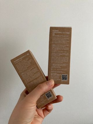 마리엔메이 히알루로닉스 세럼 ,나이아신아마이드 모과 세럼, 마린콜라겐 세럼, 청귤 흰목이버섯 추출물 세럼 — 5점을 준 리뷰어가 2021년 10월 올린 사용 사진