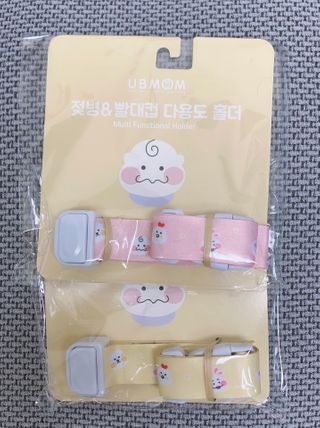 유비맘 젖병 빨대컵 다용도 홀더 1+1 _ 컬러 랜덤 발송 — 5점을 준 리뷰어가 2020년 12월 올린 사용 사진