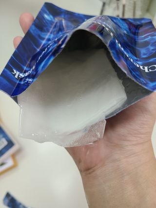 체르엠 그린 케비어 더블워터 마스크팩 5매입  2팩 — 5점을 준 리뷰어가 2021년 12월 올린 사용 사진