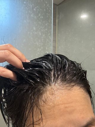 닥터시드 티트리 앤 라임 비건 지성케어 쿨 탈모 캡슐 트리트먼트 두피 팩 — 5점을 준 리뷰어가 2024년 7월 올린 사용 사진