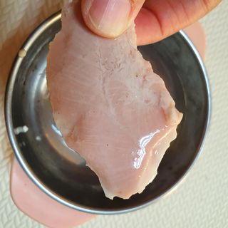 도그퓨어 푸드닭 강아지 닭고기 통살 애견간식 오리지널/차전자피/초록입홍합 — 4.5점을 준 리뷰어가 2021년 11월 올린 사용 사진