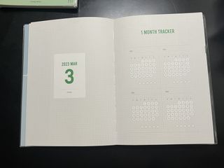 리훈 2023년 아이라이크 모눈 다이어리 미니달력 세트 — 5점을 준 리뷰어가 2022년 11월 올린 사용 사진