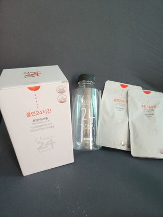 클린24시간 1BOX(5포) + 전용보틀(500ml) — 3.5점을 준 리뷰어가 2022년 9월 올린 사용 사진