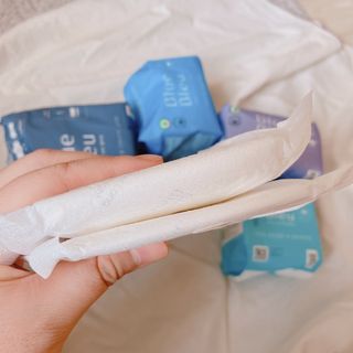 블루블루 유기농 순면 커버 생리대 — 4점을 준 리뷰어가 2021년 1월 올린 사용 사진