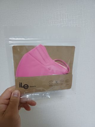 아이엘이 ILE 친환경 새부리형 방수 마스크 — 5점을 준 리뷰어가 2022년 4월 올린 사용 사진