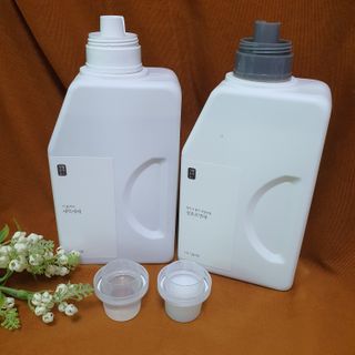 [생활공작소] 섬유유연제 + 세탁세제 1.5L 릴리향 — 5점을 준 리뷰어가 2021년 2월 올린 사용 사진