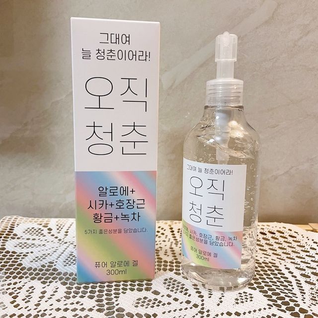 오직청춘 퓨어 알로에 클렌저 또는 알로에 젤  2종 택1 리뷰 사진