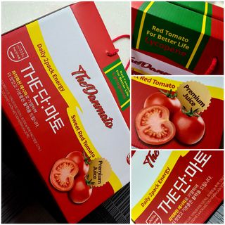 제이제이바이오 더단마토 프리미엄주스 100ml 30팩입 - 무설탕 스테비아 토마토즙 — 5점을 준 리뷰어가 2022년 1월 올린 사용 사진