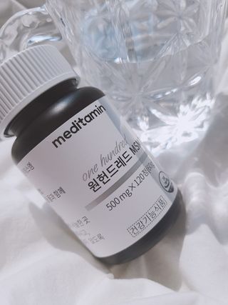 메디타민 원헌드레드 MSM 2000 — 4점을 준 리뷰어가 2021년 4월 올린 사용 사진