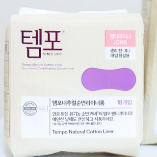 나우[템포] 템포 패드 내추럴 순면 생리대 SET(중형 슬림 + 대형 + 라이너) — 5점을 준 리뷰어가 2024년 4월 올린 사용 사진