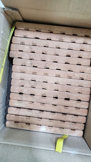 [신흥산업] 붙이는 벽돌 황토 파벽돌 230mm 45장,  욕실 인테리어 실내장식 셀프인테리어 — 5점을 준 리뷰어가 2023년 5월 올린 사용 사진
