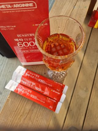 메타아르기닌 GC녹십자웰빙 메타 아르기닌 6000 플러스 오르니틴 — 5점을 준 리뷰어가 2022년 5월 올린 사용 사진