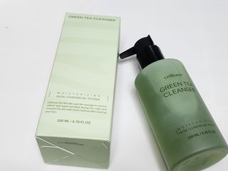 프리마인 메이크업과 들뜨는 각질까지 한방에 깐달걀로! 순하기까지한 셀베이스 그린티클렌저(200ml) — 5점을 준 리뷰어가 2023년 5월 올린 사용 사진
