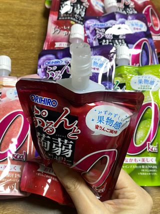 ORIHIRO 오리히로 곤약젤리 제로칼로리 130g 4종 4팩(맛별로 1팩씩) — 5점을 준 리뷰어가 2023년 2월 올린 사용 사진
