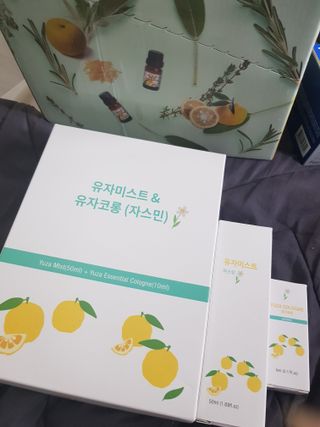 유자야 3종 SET유자 페이셜미스트+유자코롱 세트(퓨어/라벤더/자스민) — 5점을 준 리뷰어가 2022년 7월 올린 사용 사진