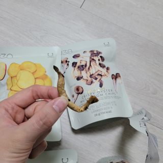 딜라이트 프로젝트 바삭한 원물칩 3종 고구마칩, 자색고구마칩, 느타리버섯칩 [총 6봉지] — 5점을 준 리뷰어가 2022년 2월 올린 사용 사진