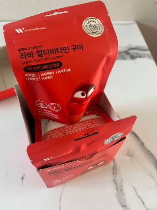 [푸름웰니스] 라바 멀티비타민 구미 36g — 4점을 준 리뷰어가 2022년 4월 올린 사용 사진