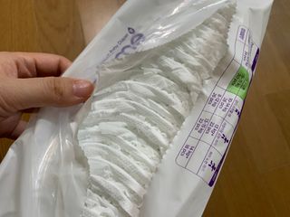 오브맘 밤 프리미엄 아기 기저귀 팬티형 밴드형 — 4점을 준 리뷰어가 2021년 1월 올린 사용 사진