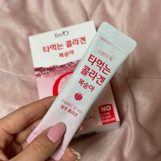[음료수 대신 가능!]  빠르게 흡수되는 아임오 타먹는 콜라겐 1박스 — 5점을 준 리뷰어가 2023년 3월 올린 사용 사진