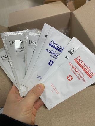 더마힐 헤어 컨디셔닝 샴푸 500ml 3종 중 택1 — 5점을 준 리뷰어가 2021년 4월 올린 사용 사진