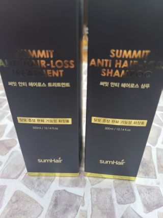 썸헤어 / SUMHAIR 썸헤어  써밋 안티 헤어로스 샴푸+트리트먼트 — 5점을 준 리뷰어가 2021년 6월 올린 사용 사진