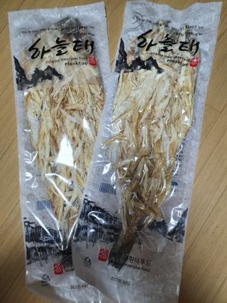 [오늘바스켓] 용대리 손질하늘태 130g — 4.5점을 준 리뷰어가 2021년 5월 올린 사용 사진
