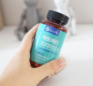 짱스마일 락토페린 프리미엄 정 1000ml x 60정 — 5점을 준 리뷰어가 2023년 1월 올린 사용 사진