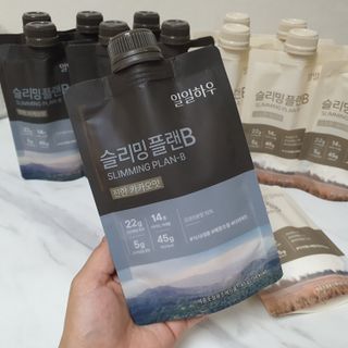 일일하우 슬리밍 플랜B 고소한 귀리맛, 진한 카카오맛 (체중조절식) — 5점을 준 리뷰어가 2023년 5월 올린 사용 사진