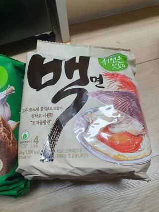 [풀무원] 자연은맛있다 정면, 백면, 홍면  세트 — 5점을 준 리뷰어가 2021년 4월 올린 사용 사진