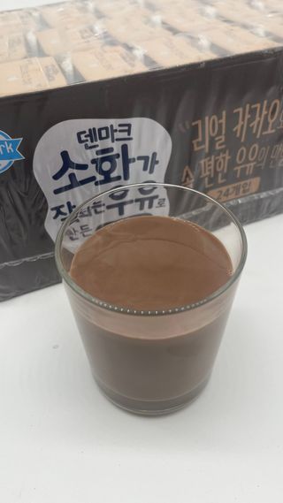 [구매평]덴마크 소화가 잘되는 우유로 만든 초코, 190ml, 24개 — 5점을 준 리뷰어가 2025년 2월 올린 사용 사진