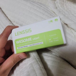 렌시스 LENSSIS [ 렌시스 ] 브라운 써클링의 영롱한 색감 ＃위썸초코 1개월용 ｜ 2직경 중 택1 ｜ — 5점을 준 리뷰어가 2021년 5월 올린 사용 사진